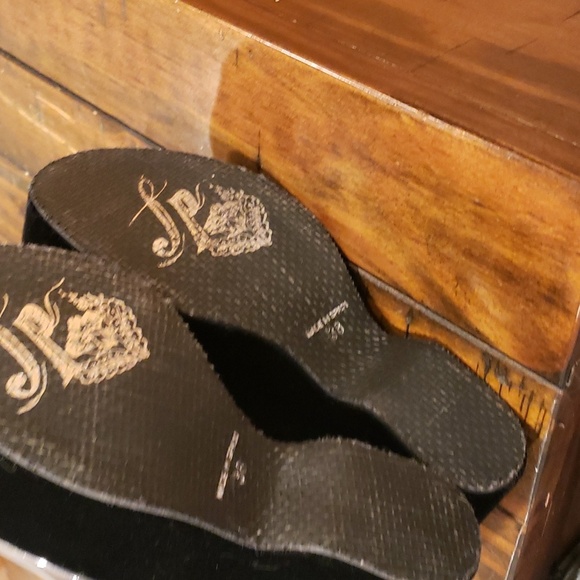 Free people velvet platform clear wedge sandal - Picture 11 of 12